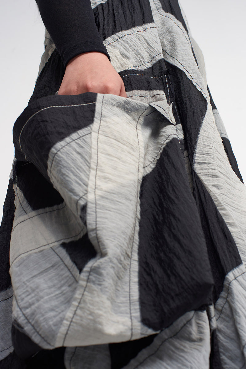 NU Jumpsuit With Large Pockets And Patch Details Natural/Black