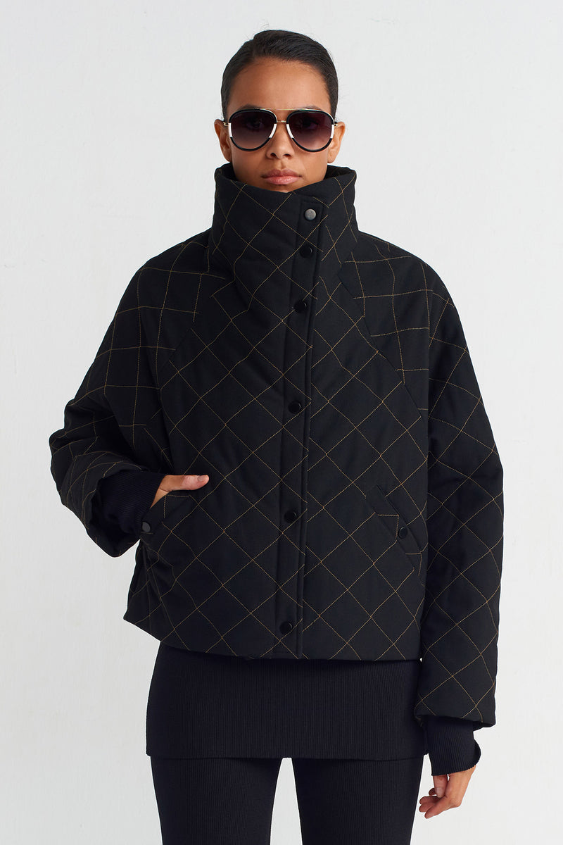 NU Quilted Jacket Black
