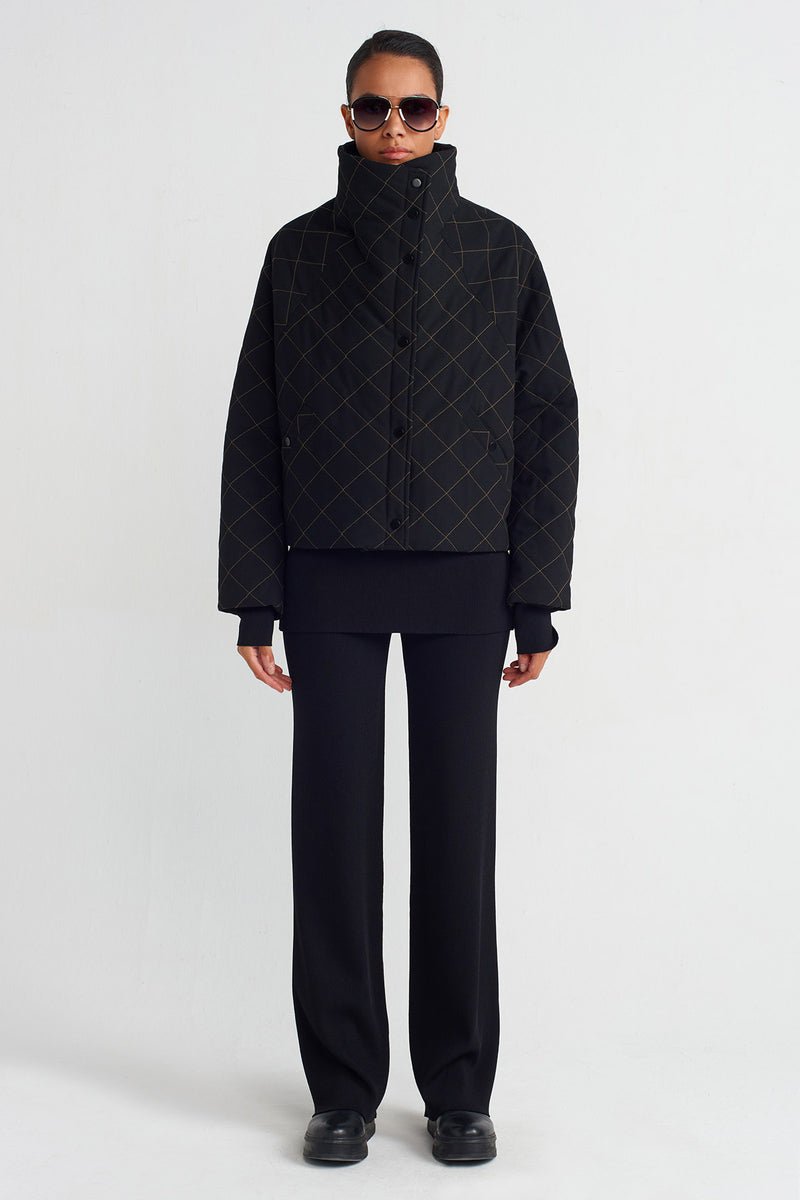 NU Quilted Jacket Black
