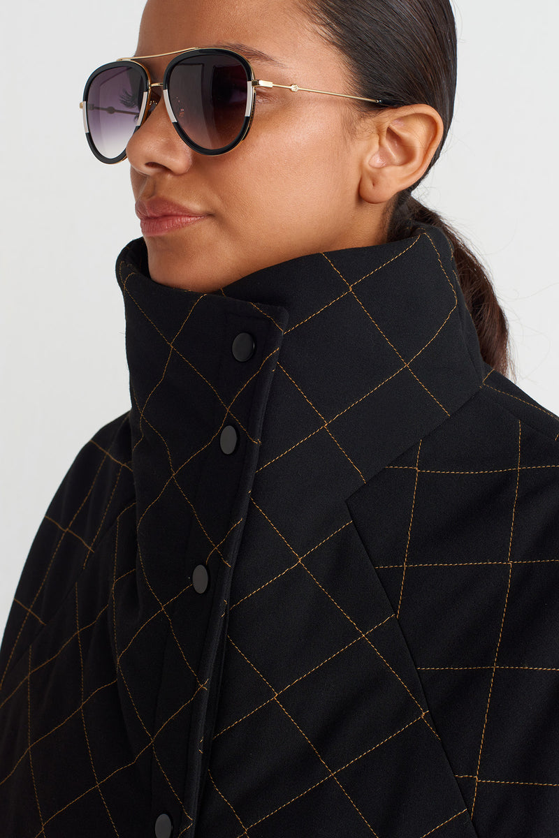 NU Quilted Jacket Black