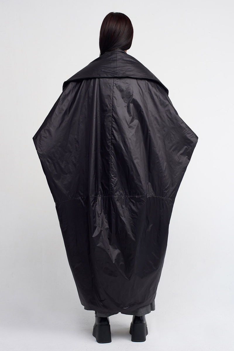 NU Long Stylish Windbreaker Black