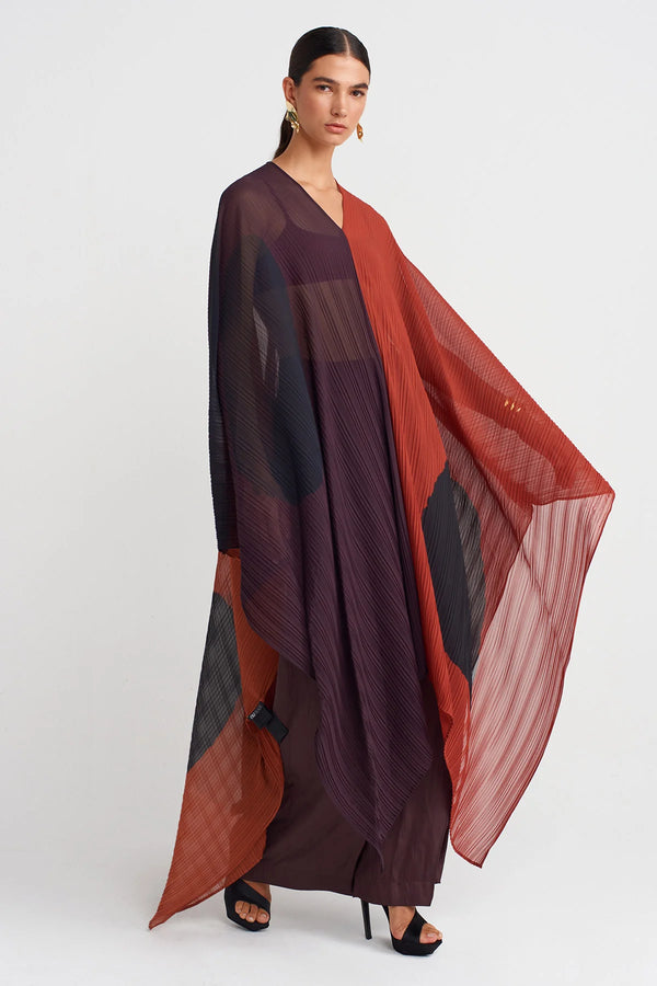 Nu Pleated Chiffon Blouse Multi Color