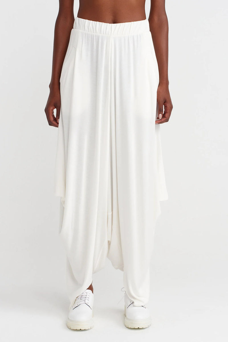 Nu Draped Comfortable Shalwar Off White