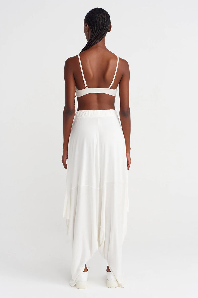 Nu Draped Comfortable Shalwar Off White