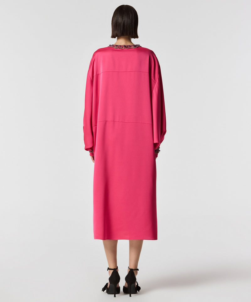 Machka Embroidered Maxi Dress Fuchsia