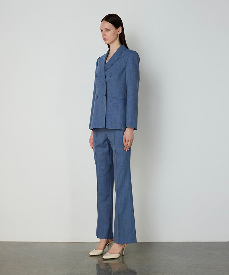 Machka Blazer With Button Accessories Light Blue