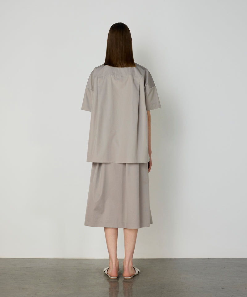 Machka Oversized Poplin Shirt Stone