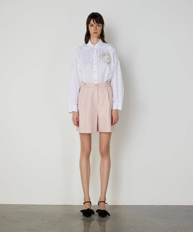 Machka Flower-Embellished Shirt White
