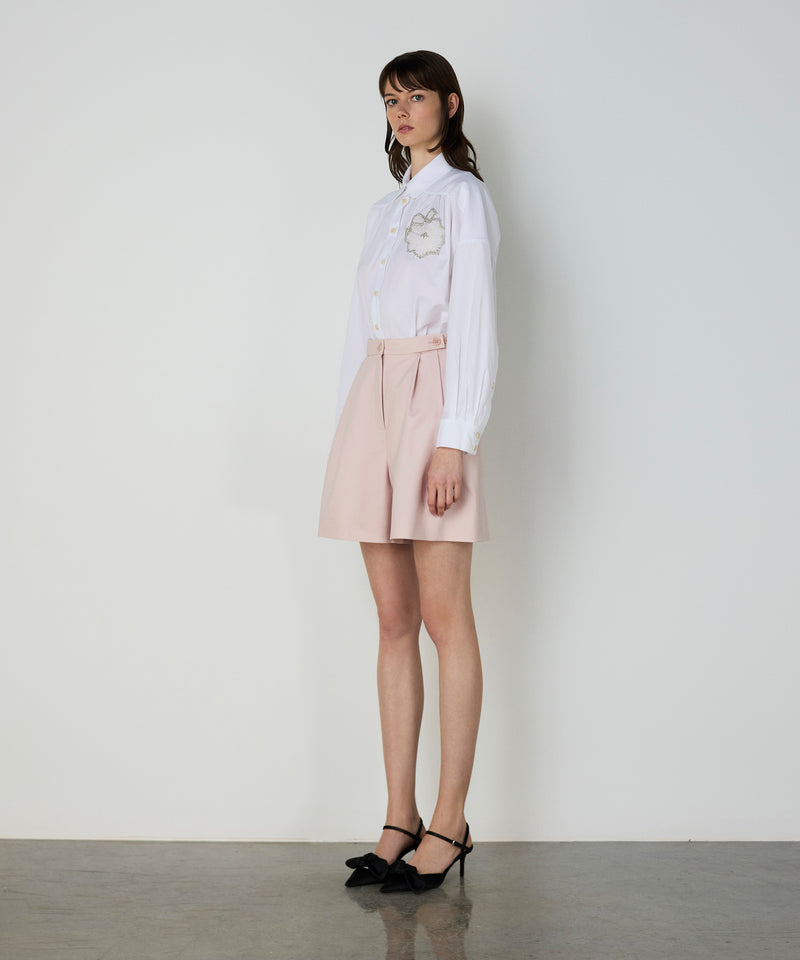 Machka Flower-Embellished Shirt White