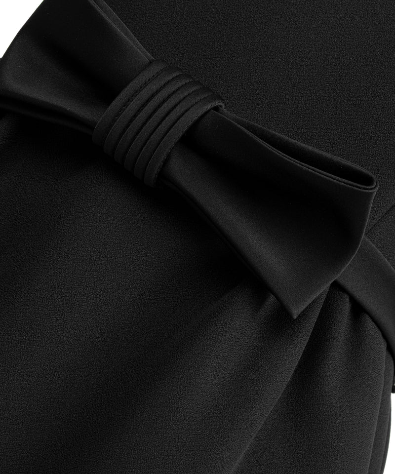 Machka Belted V-Neck Dress Black