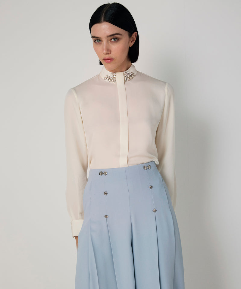 Machka Embellished Trousers Blue