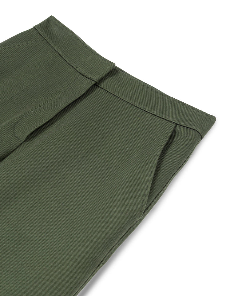 Machka Wide-Leg Trousers Dark Green