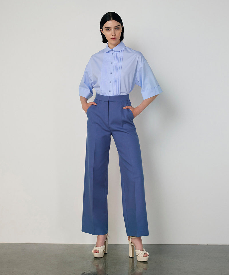 Machka Wide-Leg Trousers Blue