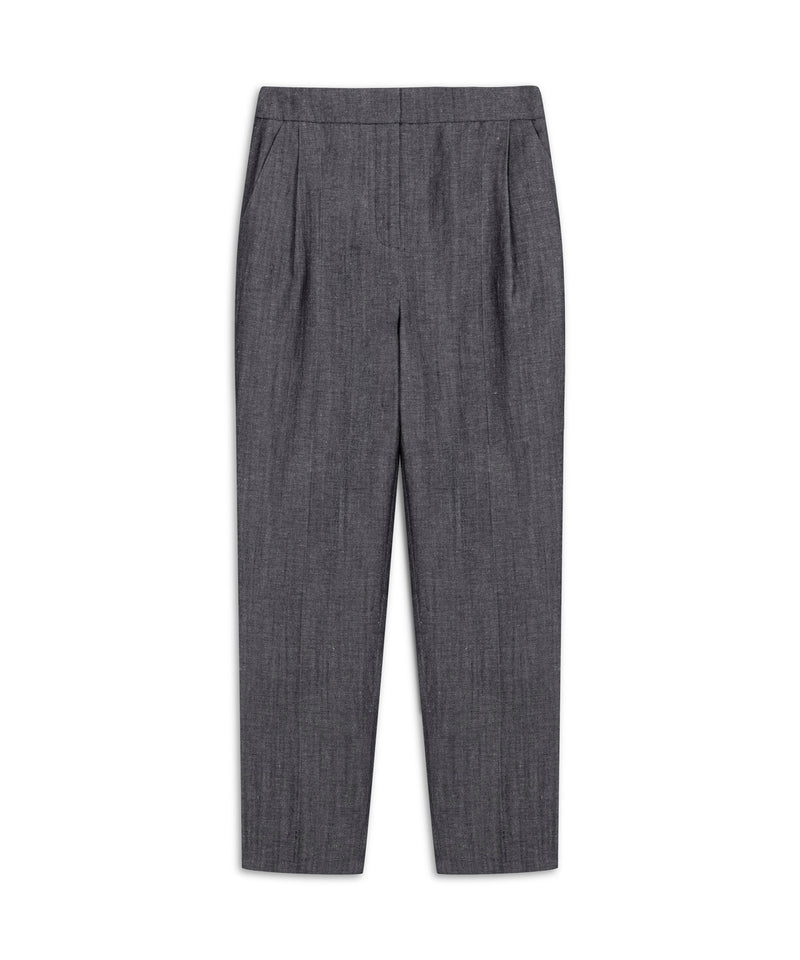 Machka Wool Cigarette Fit Trousers Anthracite