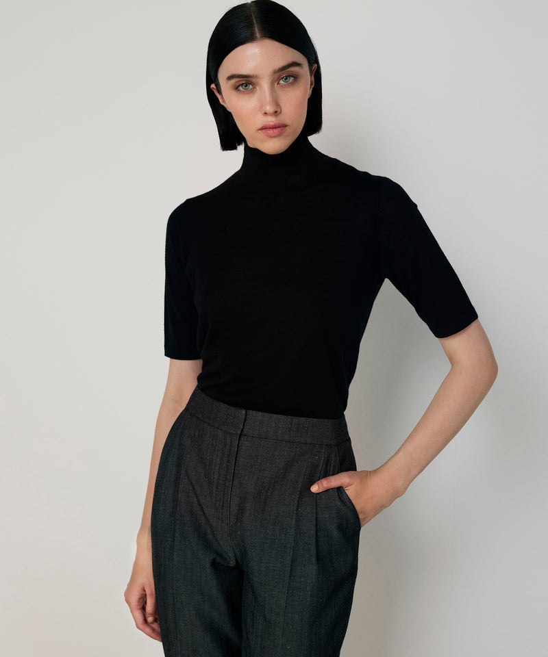Machka Wool Cigarette Fit Trousers Anthracite