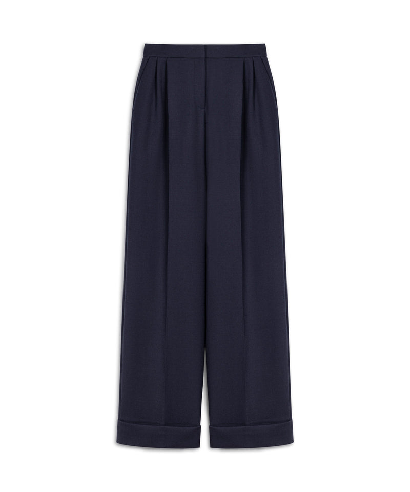 Machka Double Cuff Trousers Navy