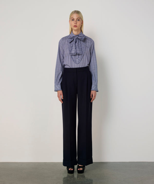 Machka Double Cuff Trousers Navy