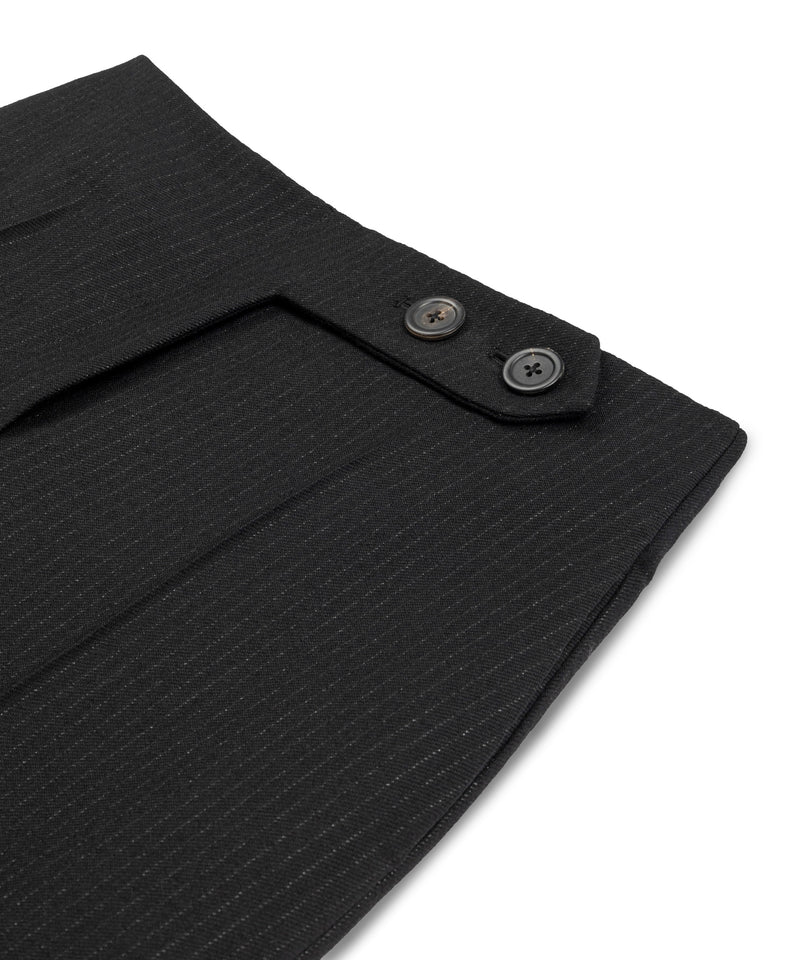 Machka Button-Detail Wool Trousers Black