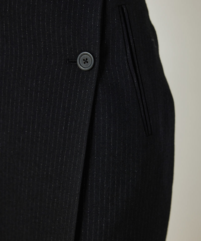 Machka Midi Skirt With Button Detail Black