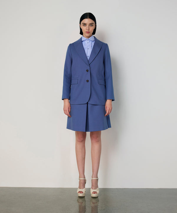 Machka Flap-Pocket Blazer Blue