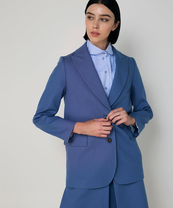 Machka Flap-Pocket Blazer Blue