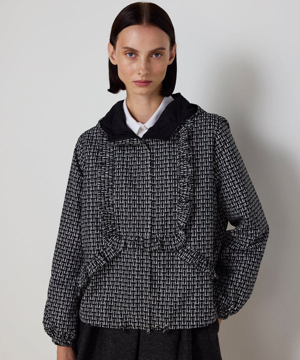 Machka Monogram Print Jacket Black