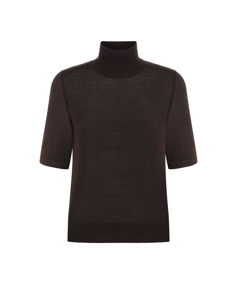 Machka Turtleneck Wool Knit Brown