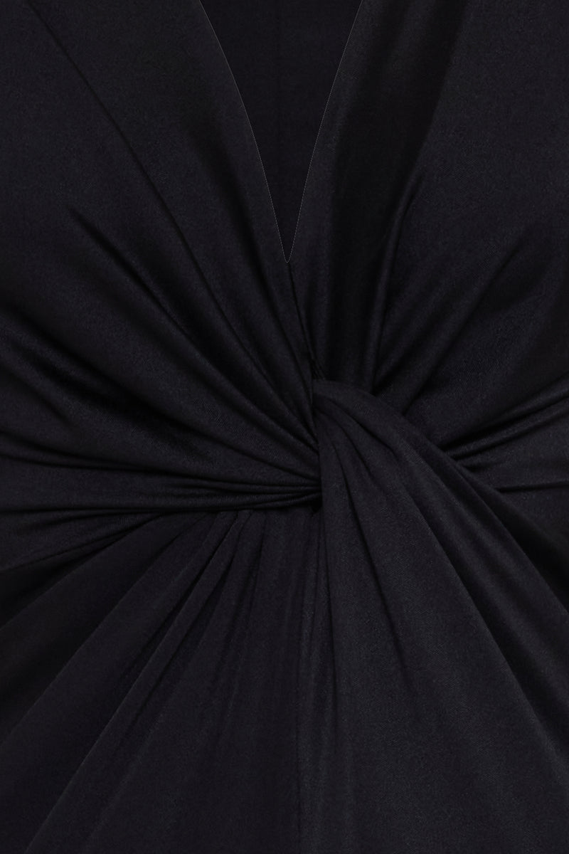 Setre Twisted Detail Slim Fit Dress Black