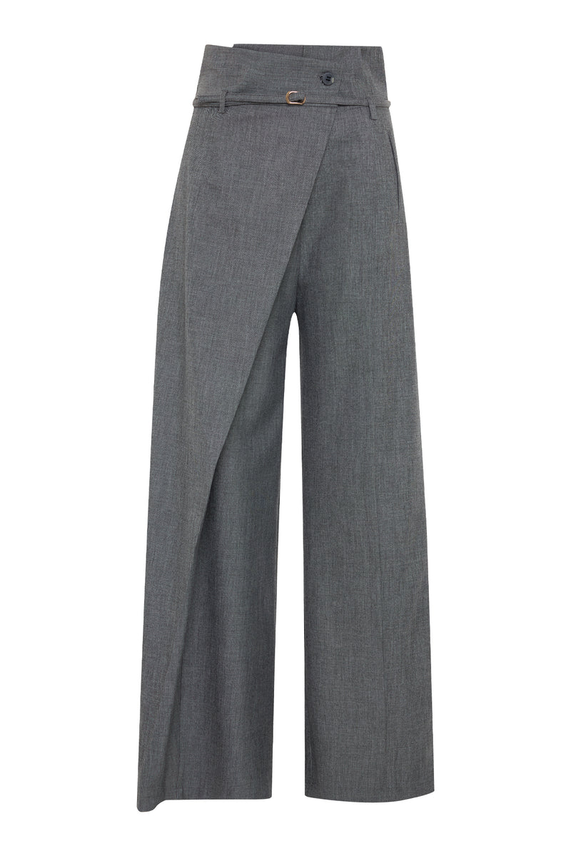 Setre Front-Overlap Detailed Trousers Anthracite