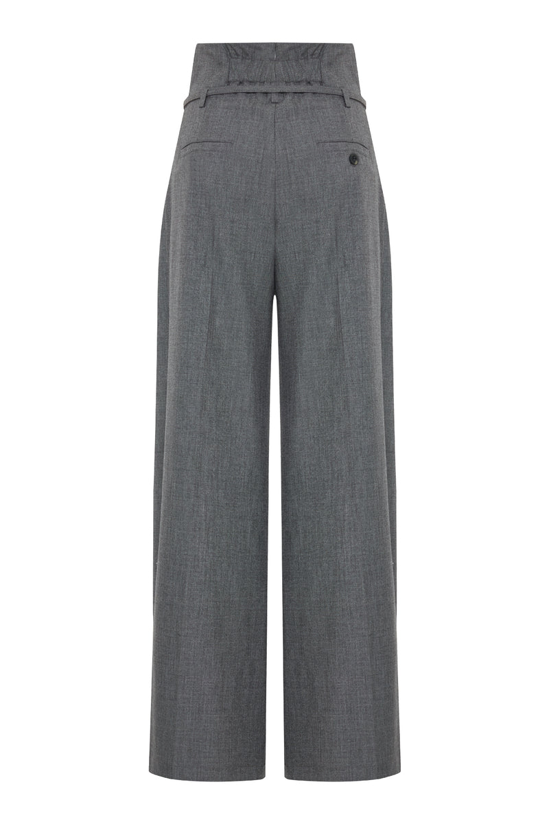 Setre Front-Overlap Detailed Trousers Anthracite