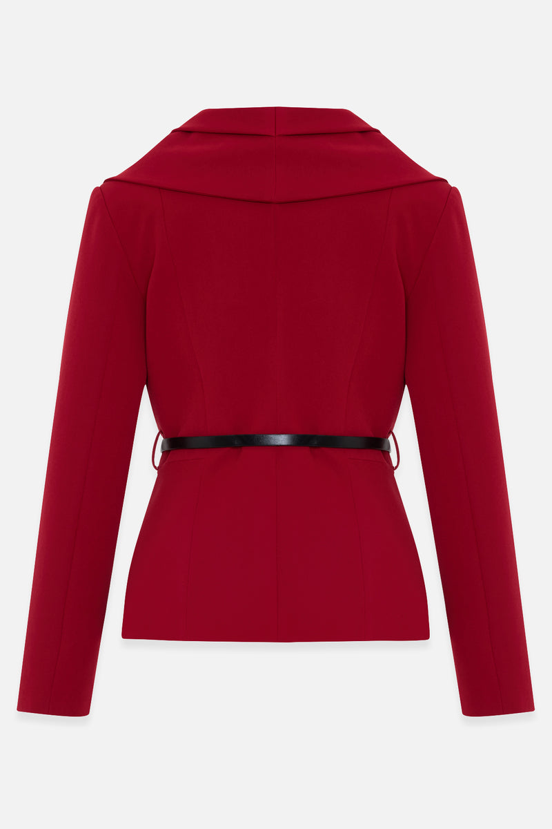 Setre Belt Detailed Blazer With Trousers Red