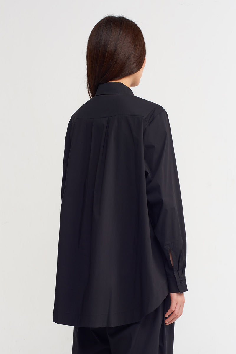 NU Solid Long Sleeve Shirt Black