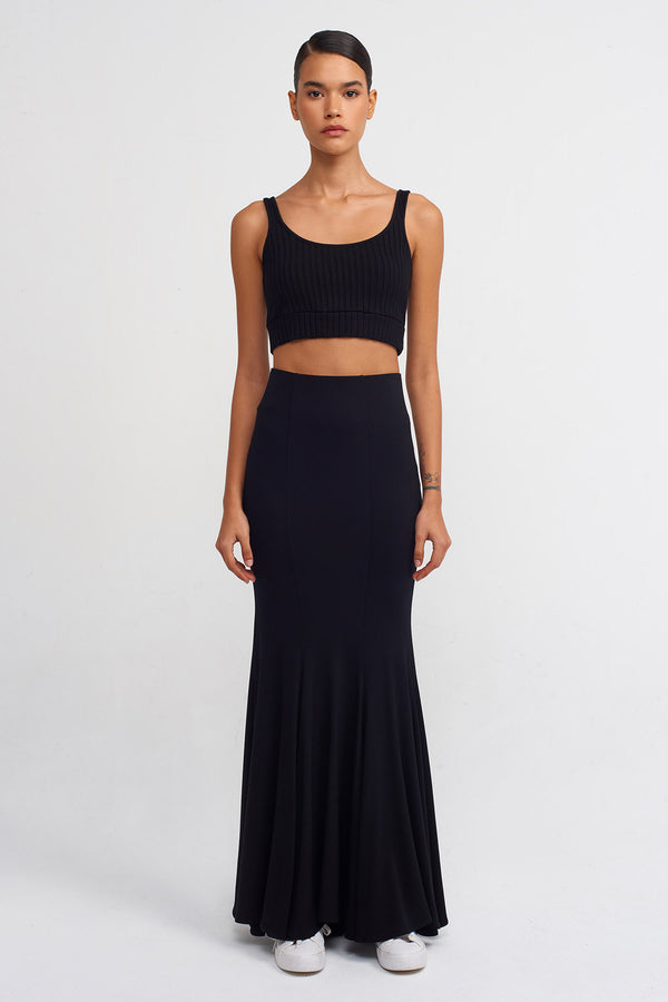 NU Lounge Mermaid Skirt Black