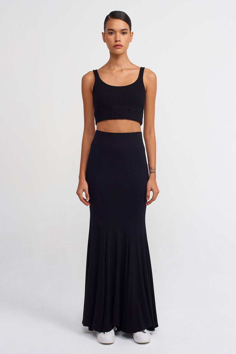 NU Lounge Mermaid Skirt Black