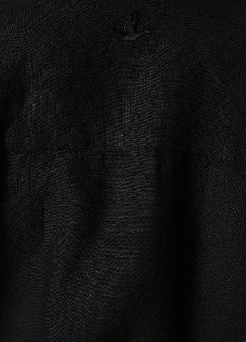 Beymen Club Oversize Linen Shirt Black