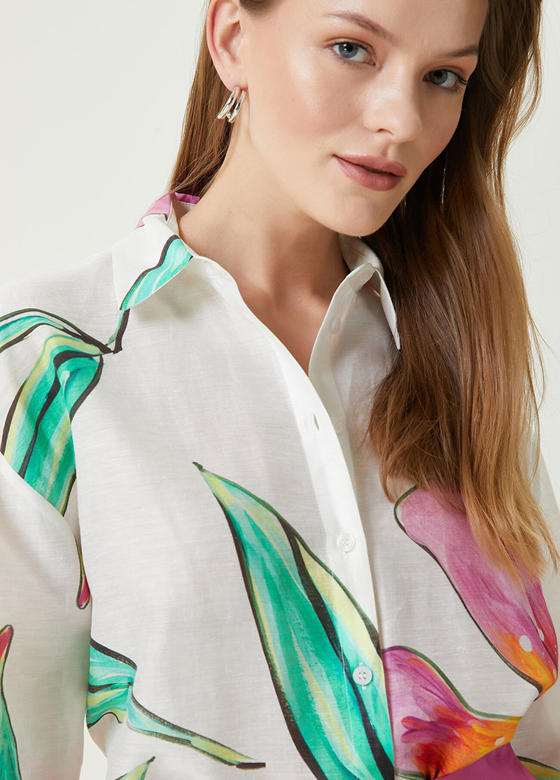 Beymen Club Patterned Shirt Off White