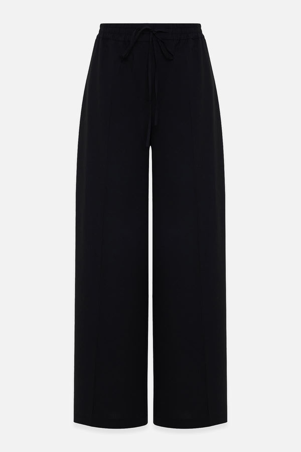 Setre Elastic Waist Relaxed Cut Trousers Black