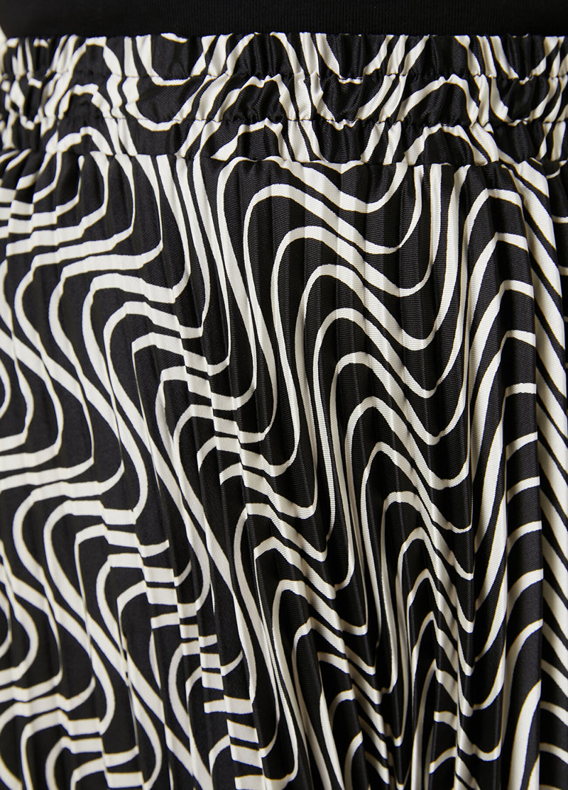 Beymen Club Patterned Midi Skirt Black/White