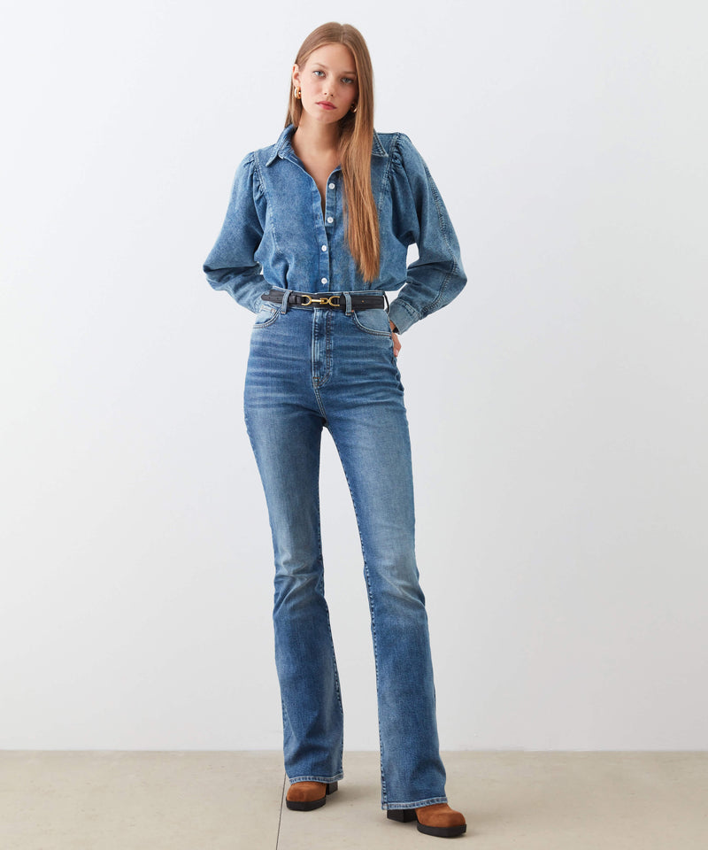 Ipekyol Denim Long Sleeve Shirt Indigo