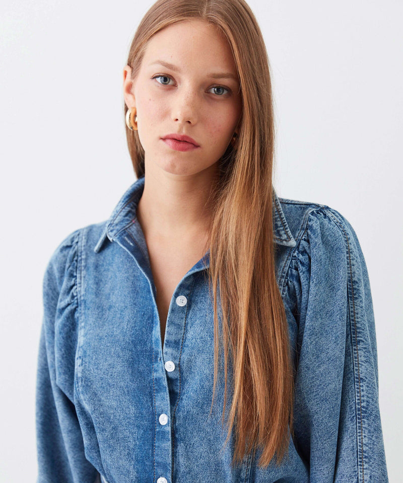 Ipekyol Denim Long Sleeve Shirt Indigo
