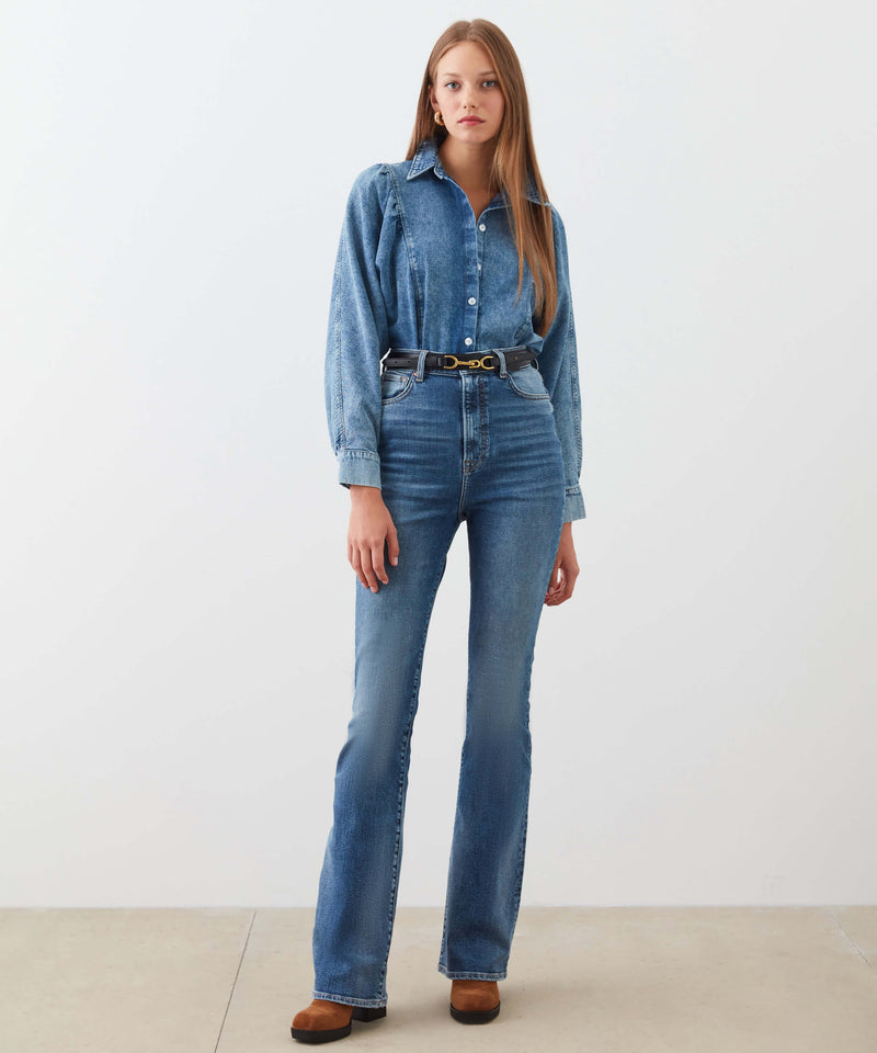 Ipekyol Denim Long Sleeve Shirt Indigo