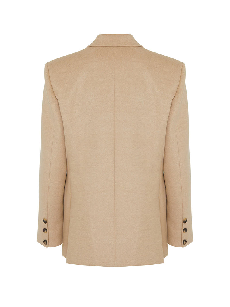 Nocturne Doubl-Breasted Blazer Beige