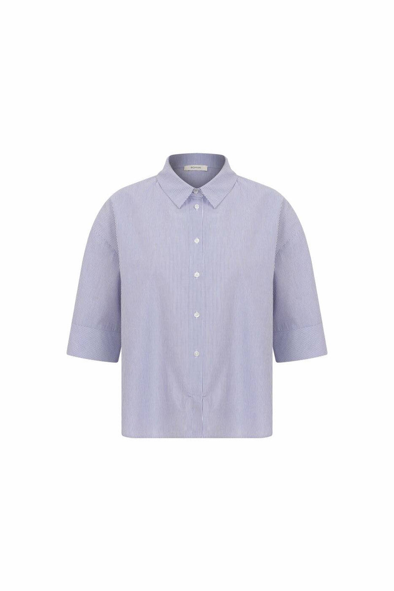 Roman Striped Short Sleeve Shirt Multi Color